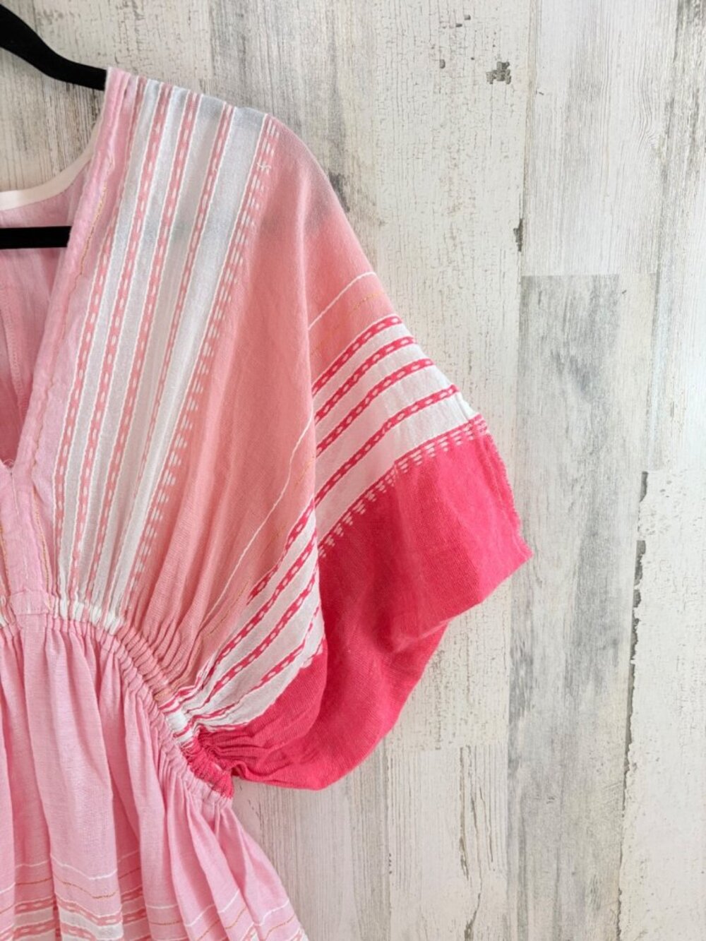 Lemlem Leila Plunge Dress Caftan Size S Pink - Picture 4 of 16